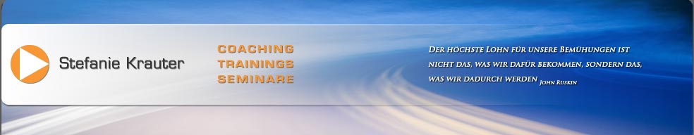 Stefani Krauter - Coaching - Trainings - Seminare